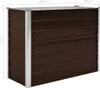 vidaXL Lit surélevé de jardin brun 100 x 40 x 77 cm Acier Voir les images du produit 9