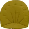 A single yellow cushion with a fan-like quilted pattern, shown from a top-down perspective against a white background. Produktbild-Vorschau