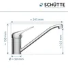 SCHÜTTE Küchenarmatur PORTO, 360° schwenkbarer Wasserhahn Produktbild-Vorschau 3