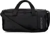 A black sports bag with handles and a shoulder strap. Produktbild-Vorschau