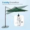 Ampelschirm 300cm Alu Sonnenschirm, 360° drehbar und Produktbild-Vorschau 5