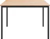 vidaXL Tavolo da pranzo naturale 110 x 110 x 75 cm in legno Anteprima dell’immagine prodotto 5