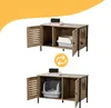 Szafka Relaxdays na kuwetę dla kota, z zamkiem i przegrodą, Podgląd zdjęcia produktu 5