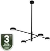 LUMILED Pendelleuchte Schwarz Modern Kronleuchter 4 Flammig Produktbild-Vorschau 9