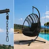 Swoods XXL Hangstoel met frame – Geschikt voor binnen- en Productafbeelding-voorbeeld 9