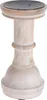 Kerzenständer - Beige - Mangoholz - H 20 cm - gewischt Produktbild-Vorschau 1