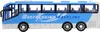 REISEBUS mit Friktionsantrieb 32cm Blau Linienbus Omnibus Produktbild-Vorschau 3