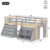 Letto a castello per bambini Fliek 90x200 cm con 2 ripiani, Anteprima dell’immagine prodotto 5