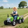 HOMCOM Elektrischer Traktor mit Anhänger und Fernbedienung, Produktbild-Vorschau 2