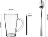 Glasmark Krosno szklanki do latte macchiato z 6 długimi Podgląd zdjęcia produktu 2