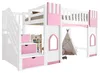Kinderhochbett mit Stauraumtreppe und Fenster, MDF Kiefer, Produktbild-Vorschau 6