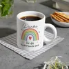 Regenbogen Kaffeebecher mit Spruch Danke für die Produktbild-Vorschau 8