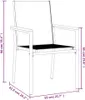 vidaXL Sedie da giardino 6 pezzi nero 55x61,5x90 cm Anteprima dell’immagine prodotto 8