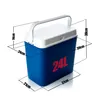 BigDean Kühlbox 24 Liter blau/weiß - Isolierbox mit bis zu Produktbild-Vorschau 3