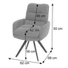 Chaise de salle à manger HWC-G66, chaise de cuisine Voir les images du produit 10
