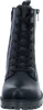 A front view of a black lace-up boot. Produktbild-Vorschau