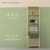 HOMCOM Badregal mit Wäschekorb, Badezimmerregal mit 3 Produktbild-Vorschau 4
