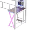 Flieks Etagenbett 90x200cm mit Schreibtisch und LED, Produktbild-Vorschau 8