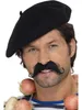 Baskenmütze schwarz - für Fasching Karnevalskostüm Produktbild-Vorschau 1