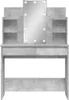 vidaXL Coiffeuse avec lampes LED gris béton 96x40x142 cm Voir les images du produit 4