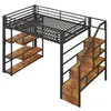 Merax Etagenbett Hochbett 140x200 cm, Metall Kinderbett Produktbild-Vorschau 9