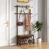 An entryway with a coat rack and shoe bench. Produktbild-Vorschau