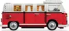 Side view of a red and white Lego VW T1 Campingbus. Podgląd zdjęcia produktu