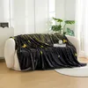 Mikroplüschdecke VISATA, schwarz Maße: 160 x 200 cm Produktbild-Vorschau 1