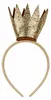 Haarreif mit goldener Glitzer Krone zum Prinzessin Kostüm Produktbild-Vorschau 3