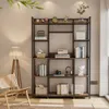 Unho Multifunktionales Standregal Braun aus MDF und Metall Produktbild-Vorschau 5