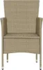 vidaXL Garten-Essstühle 2 Stk. Poly Rattan Beige Produktbild-Vorschau 6