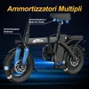 F6 Bicicletta Elettrica Pieghevole – Motore 250 W, Batteria Anteprima dell’immagine prodotto 5