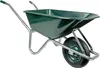 Matrix Schubkarre 100l 250kg Luftrad Kunststoffwanne grün Produktbild-Vorschau 4