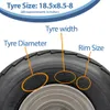 18.5x8.50-8 Anhänger-Reifen & Radsatz 4x4" PCD Journey Produktbild-Vorschau 5