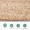 Volero - Jute Teppich Rund - Fair Natur - Ø 220 cm - Produktbild-Vorschau 3