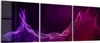 DEQORI Glasbild Echtglas 3x50x50 cm 'Abstrakte violette Produktbild-Vorschau 1
