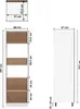 vidaXL Chłodzona szafka ścienna betonowo-szara 60x57x207 cm Podgląd zdjęcia produktu 8