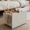 Homestyle4u základňa postele úložné drevo s kolieskami Náhľad obrázku produktu 1