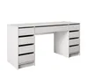 A white desk with drawers on a white background. Produktbild-Vorschau