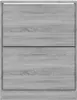 vidaXL Szafka na buty Szara Sonoma 63x24x81 cm Materiał Podgląd zdjęcia produktu 4