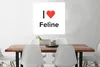 MuchoWow® Poster Ich liebe - Feline - Mädchen 75x75 cm - Produktbild-Vorschau 2