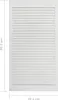 vidaXL Schranktüren Lamellen-Design 4 Stk Weiß 99,3x39,4 cm Produktbild-Vorschau 12