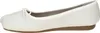 Clarks Ballerina in weiss/weiss kombi, Gr. 6.5 Produktbild-Vorschau 4