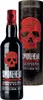 A bottle of Smokehead Sherry Bomb Islay Single Malt Scotch Whisky and its cylindrical packaging are displayed against a dark, textured background. Produktbild-Vorschau