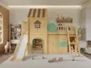 Hochbett 90x200 cm mit Rutsche & Kleiderschrank Kinderbett Produktbild-Vorschau 14