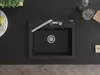 Mexen Oscar Granitspüle 1-Becken 580 x 490 mm, schwarz, Produktbild-Vorschau 4