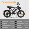 E-Bike Cityrad Cityrad E7 20"×4.0Fat Elektrofahrrad 720WH Produktbild-Vorschau 10