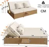 MERAX Gartenliege Outdoor Gartenmöbel Balkonset Produktbild-Vorschau 7