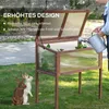 Outsunny Hochbeet aus Holz Frühbeet 90 x 50 x 93 cm Produktbild-Vorschau 7