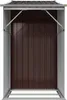vidaXL Szopa ogrodowa brązowa 277x93x179 cm stal ocynkowana Podgląd zdjęcia produktu 4